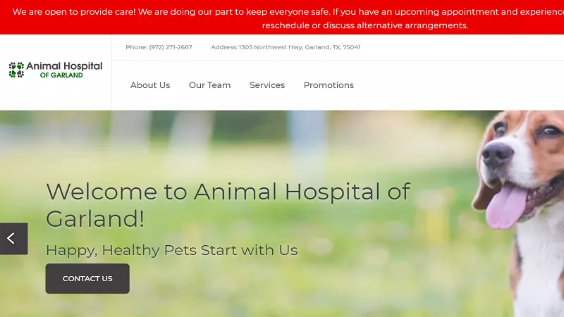 animal hospital of garland